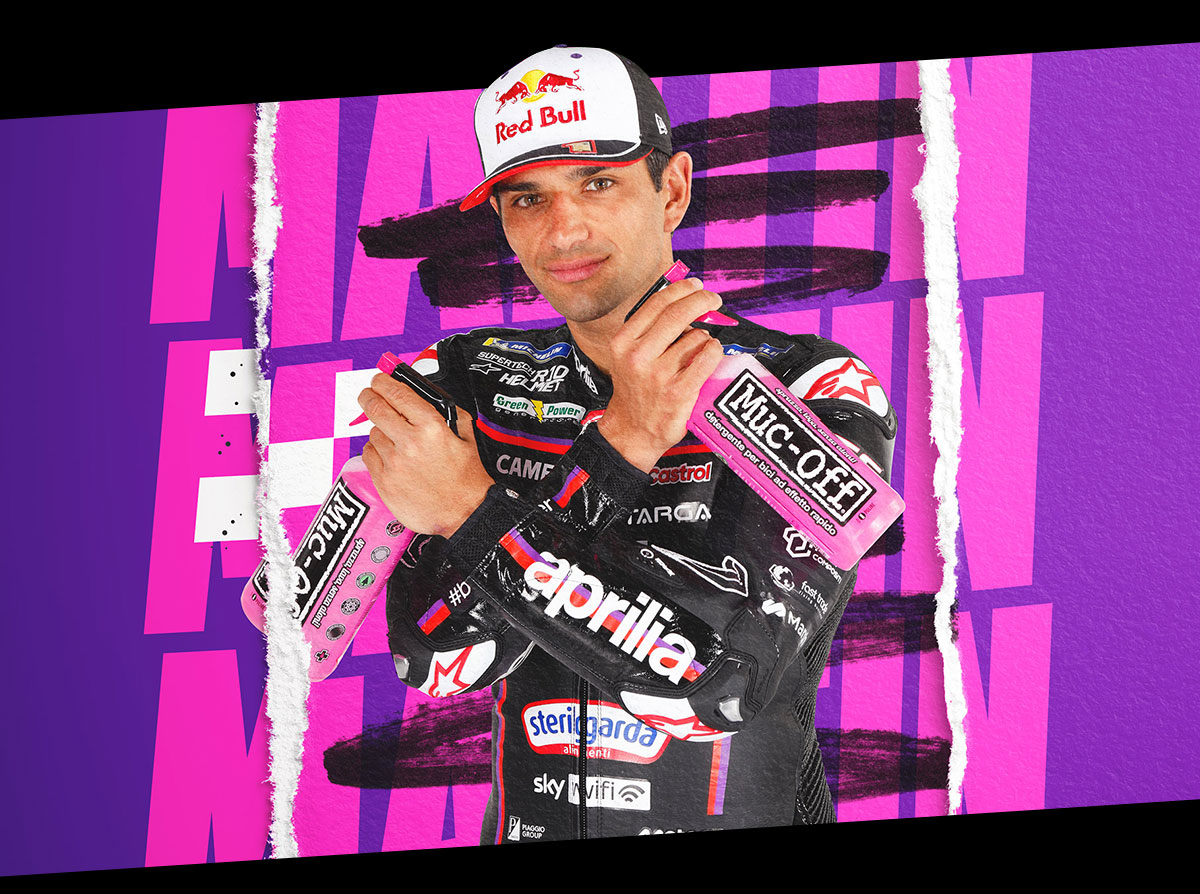 2024MotoGPチャンピオン ホルヘ・マルティン をMuc-offがサポート