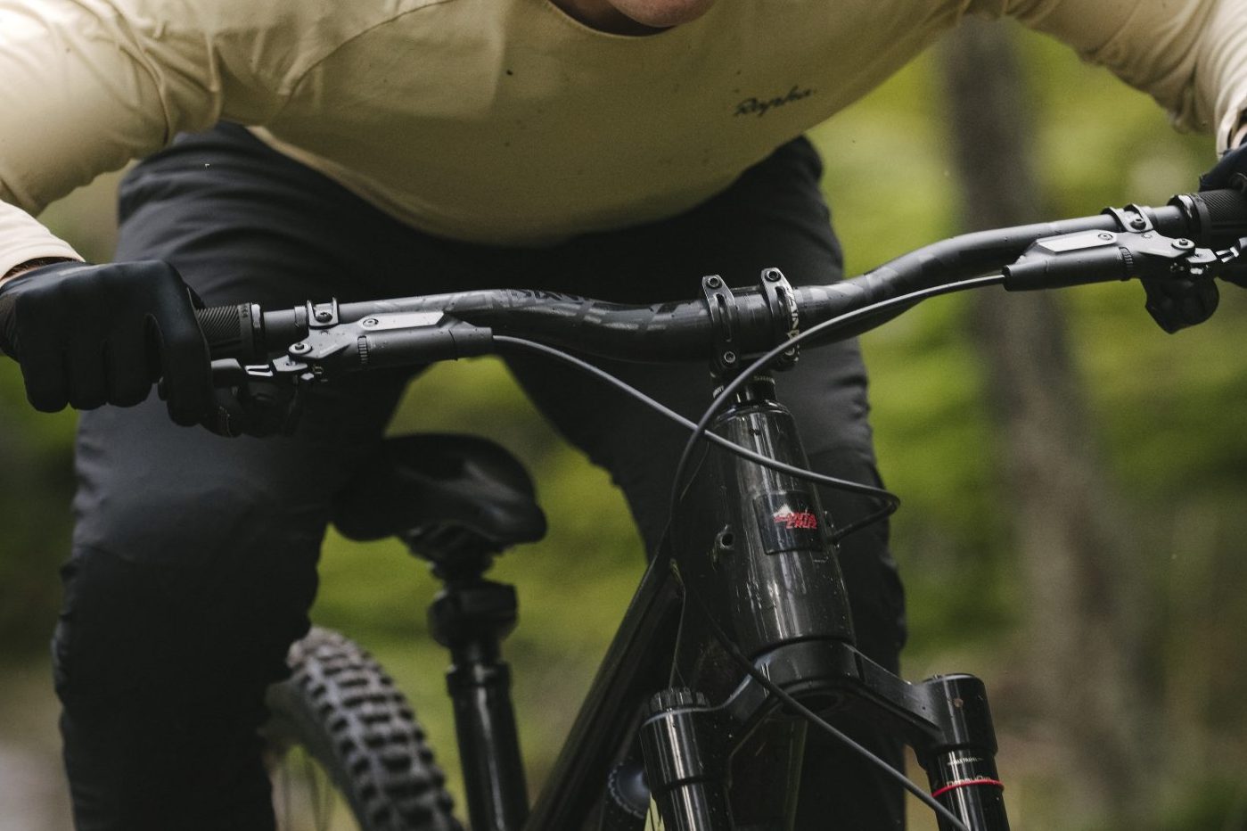 山道を下っている