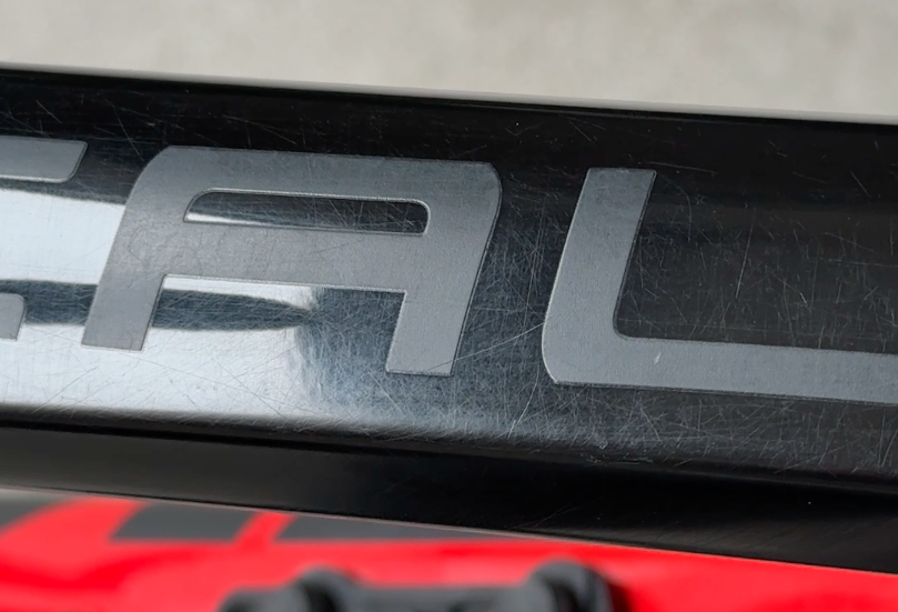 自転車が傷ついている